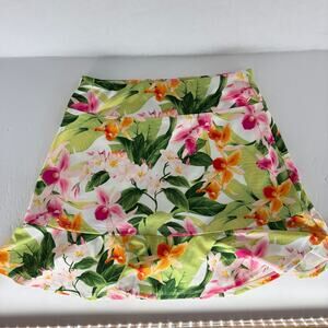 Tommy Bahama Everyday Active Tropical Floral Ruffle Skort Size XS